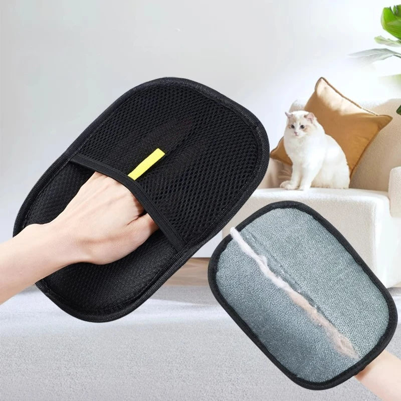 ROSEBELLER Reusable Pet Hair Remover Portable Washable Clothes Hair Dehairing Gloves Pet Cleaning Products Pet Accessories
