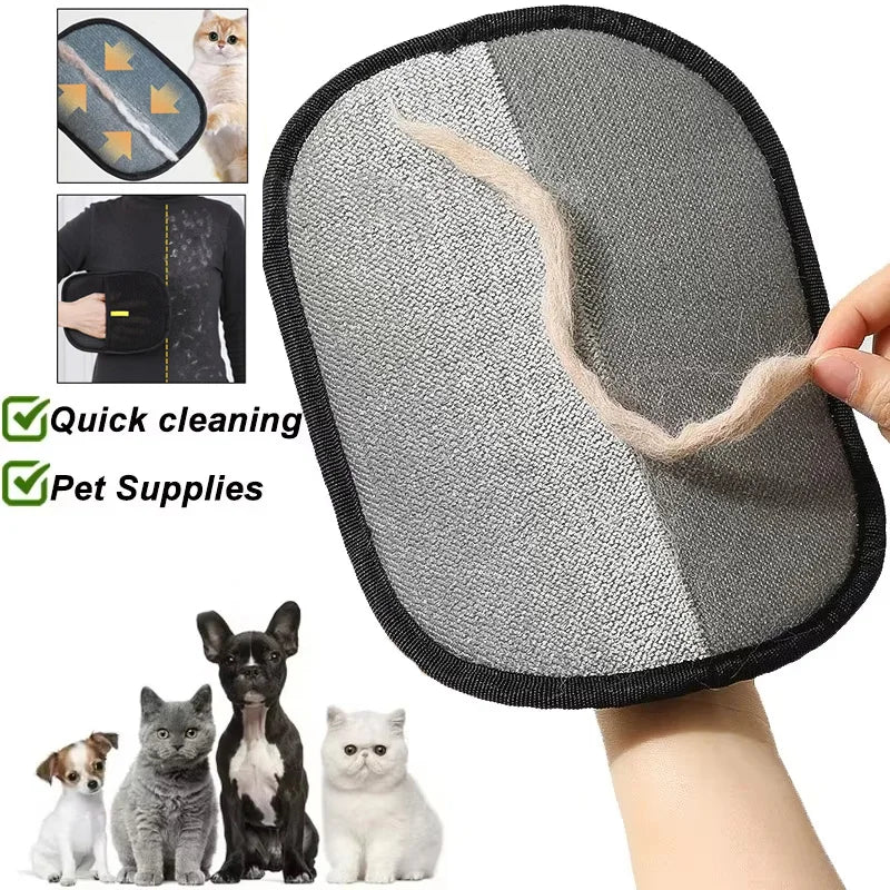 ROSEBELLER Reusable Pet Hair Remover Portable Washable Clothes Hair Dehairing Gloves Pet Cleaning Products Pet Accessories